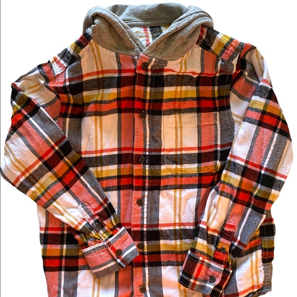 wonder nation Other - Boys Flannel Shirt Hoodie